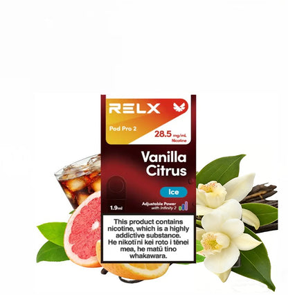 正品悦刻RELX外贸弹香草柑橘酒(Vanilla Citrus)口味-单颗装三颗起售