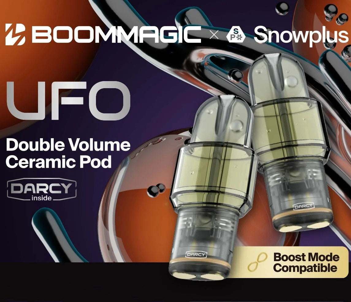 正品雪加Snowplus与Boom Magic联名款UFO超大容量5ML通配烟弹单颗装-适配悦刻4/5/6/7代烟杆-两颗起售