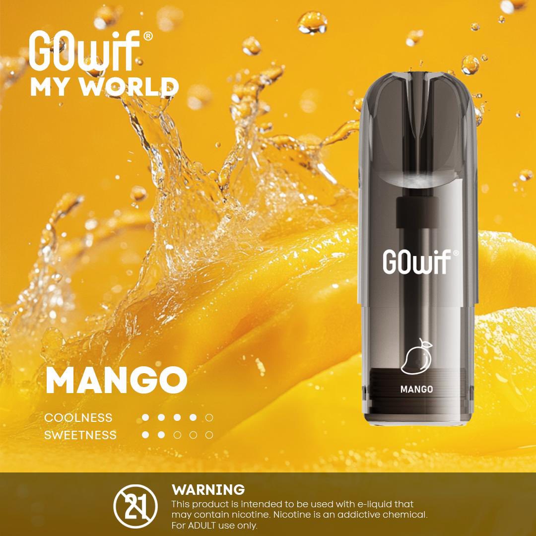 正品冰熊Zgar X GOwif扩容款烟弹超大容量3.5ml单颗装--多口味可选,三颗起售 芒果