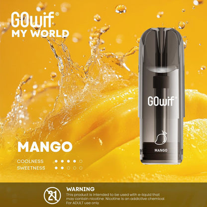 正品冰熊Zgar X GOwif扩容款烟弹超大容量3.5ml单颗装--多口味可选,三颗起售 芒果