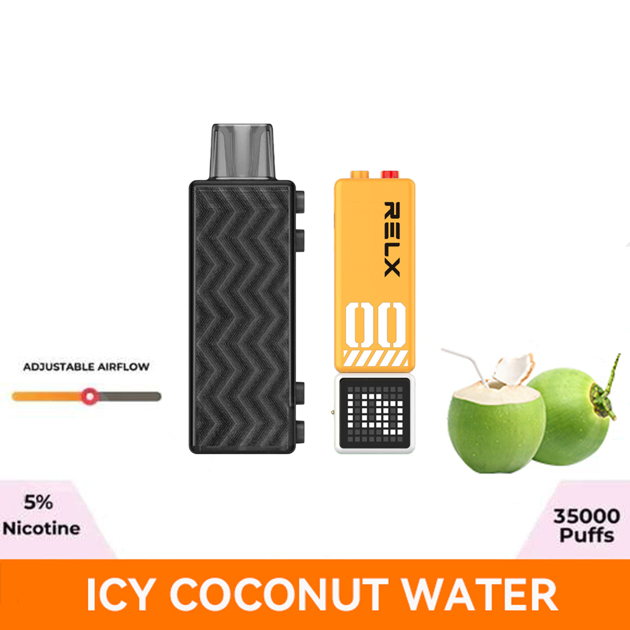 正品悦刻RELX Creator 第三代积木超级容量35000口烟弹磁吸积木乐高套装/烟弹-多口味可选 三代杆套装(黄白色) 椰子水