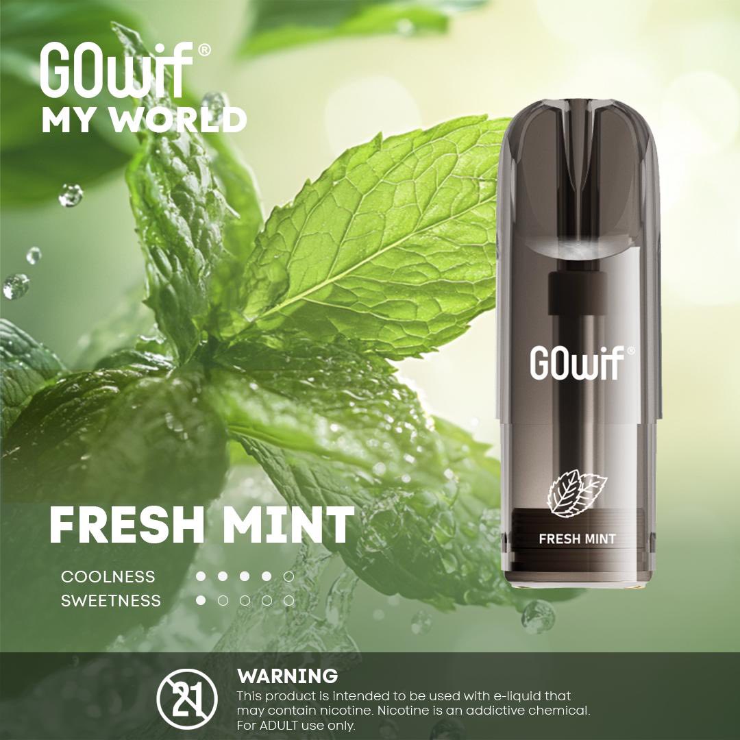 正品冰熊Zgar X GOwif扩容款烟弹超大容量3.5ml单颗装--多口味可选,三颗起售 斩铁剑薄荷