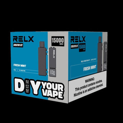 正品悦刻RELX Creator Starter Kit 15K悦刻乐高积木15000口(酷黑杆弹/黑杆白弹)可选磁吸式换弹电子烟套装-多口味可选