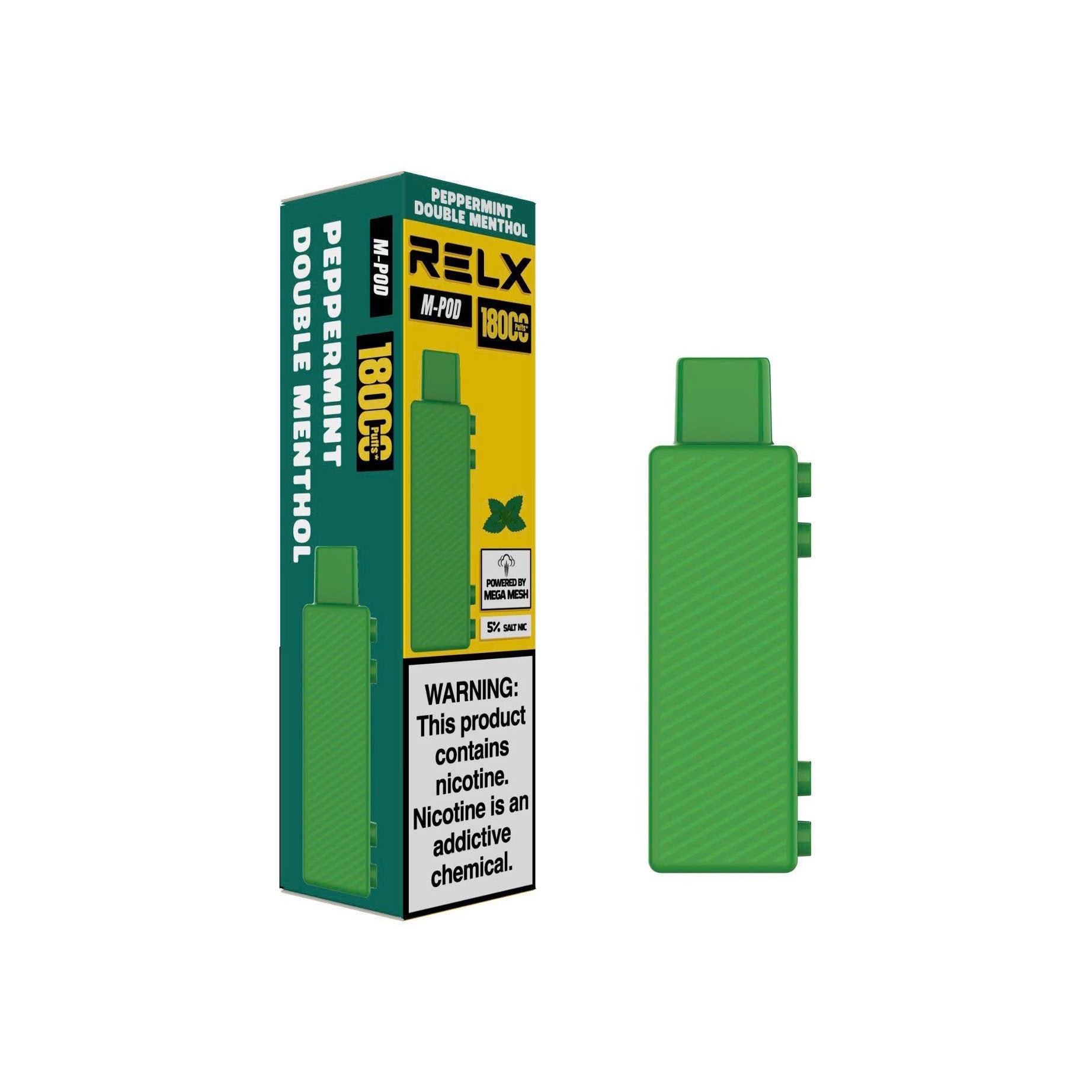 正品悦刻乐高积木RELX Creator薄荷口味Mint(大容量18000口) 烟弹(pod)