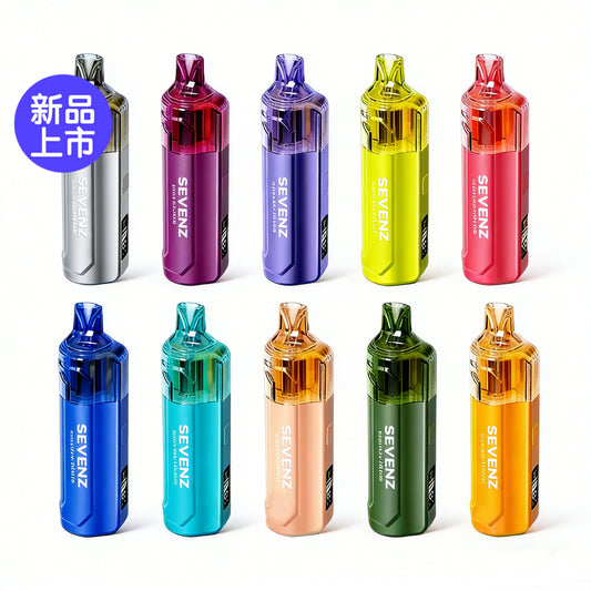 正品坦克7Z/SEVENZ TANK 18000口三档功率调节可视化油仓电量智能呼吸灯显示冰爽一次性电子烟-多口味可选