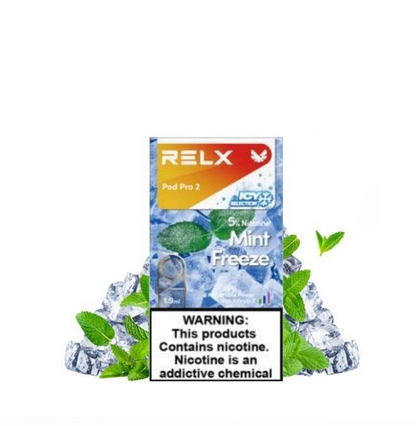 Authentic Relx export bomb zero mint (Mint Freeze) flavor - single pac Authentic Relx export bomb zero mint (Mint Freeze) flavor - single pac