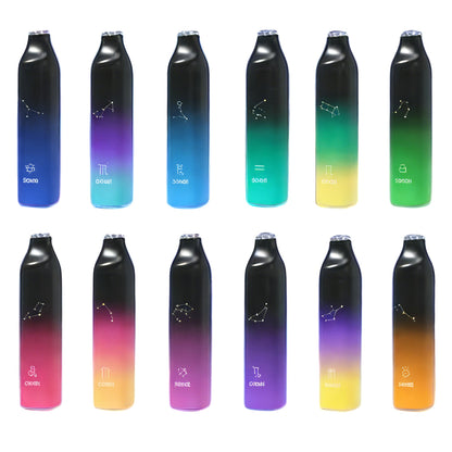 正品崧SONG星座系列清爽7000口十二种配色十二种星座形象一次性电子烟-多口味可选