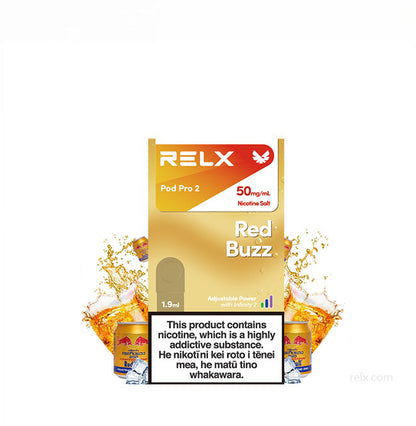 正品悦刻Relx外贸弹 红牛(Red Buzz)口味-单颗装-(陶瓷芯版本)