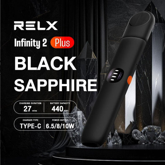 悦刻Relx 原装正品无限2(RELX Infinity2 plus) plus七代杆 黑色 海外版无字（四五六代烟弹通用）