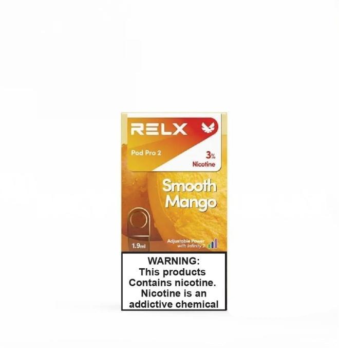 正品悦刻Relx外贸弹 芒果冰淇淋(Smooth Mango)口味-单颗装-(陶瓷芯版本)