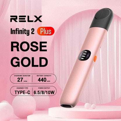 悦刻Relx 原装正品无限2(RELX Infinity2 plus) plus七代杆 粉色 海外版无字（四五六代烟弹通用）