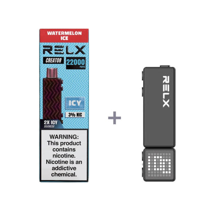 正品悦刻积木乐高套装/烟弹-多口味可选 RELX Creator Black(大容量22000口） 套装(目前发一代正品杆) 西瓜冰