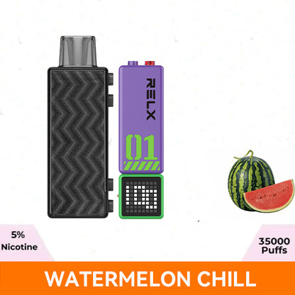 正品悦刻RELX Creator 第三代积木超级容量35000口烟弹磁吸积木乐高套装/烟弹-多口味可选 三代杆套装(紫绿色) 西瓜