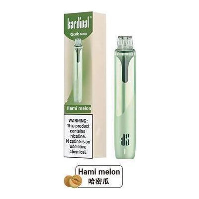 全新升级版 KS Quik 6000口小彩条冰爽一次性电子烟-多口味可选 哈密瓜