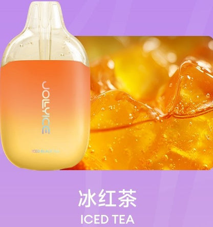 正品JOLLYICE 4000口超薄外观冰爽口味冰爆平替款4000口可视化油仓一次性电子烟-多口味可选 冰红茶