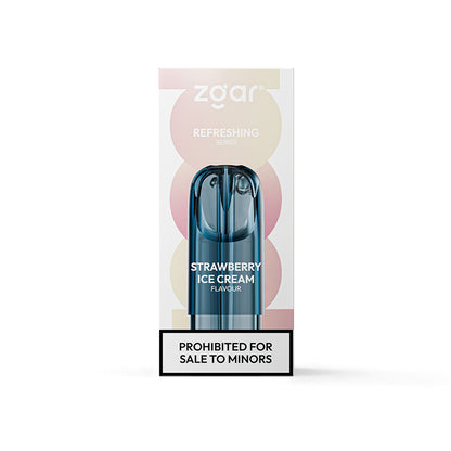 正品冰熊真格ZGAR 烟弹POD 6S超大容量3.0ML(悦刻4/5/6/7代杆通用)三颗起售 草莓冰淇淋