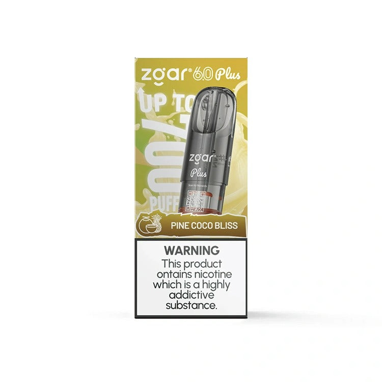 6盒正品冰熊Zgar 6.0 PLUS超大容量3.5ML 烟弹优惠套装(悦刻4/5/6/7代杆通用) 三种口味任选
