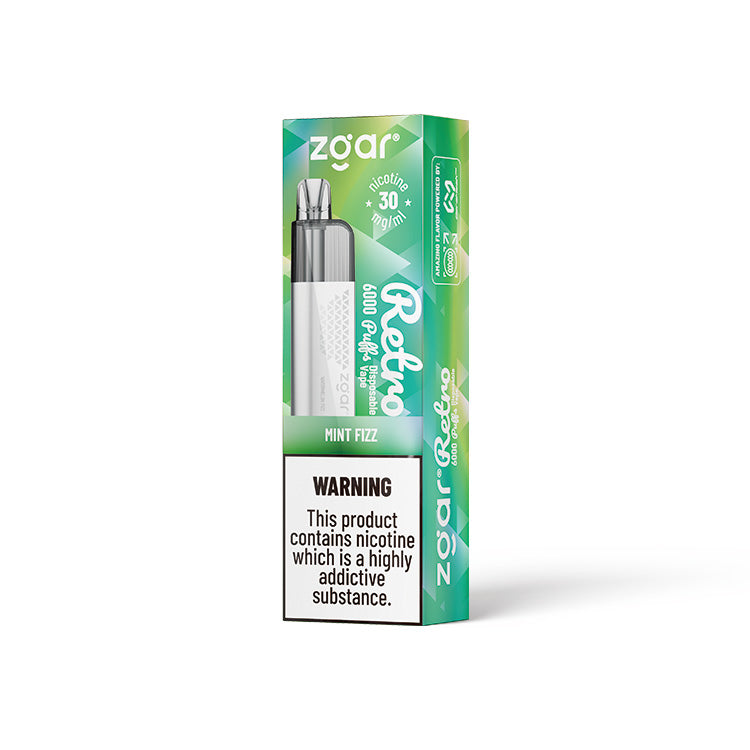 正品冰熊传奇Zgar Retro一次性6000口经典电子烟-多口味可选 斩铁剑薄荷
