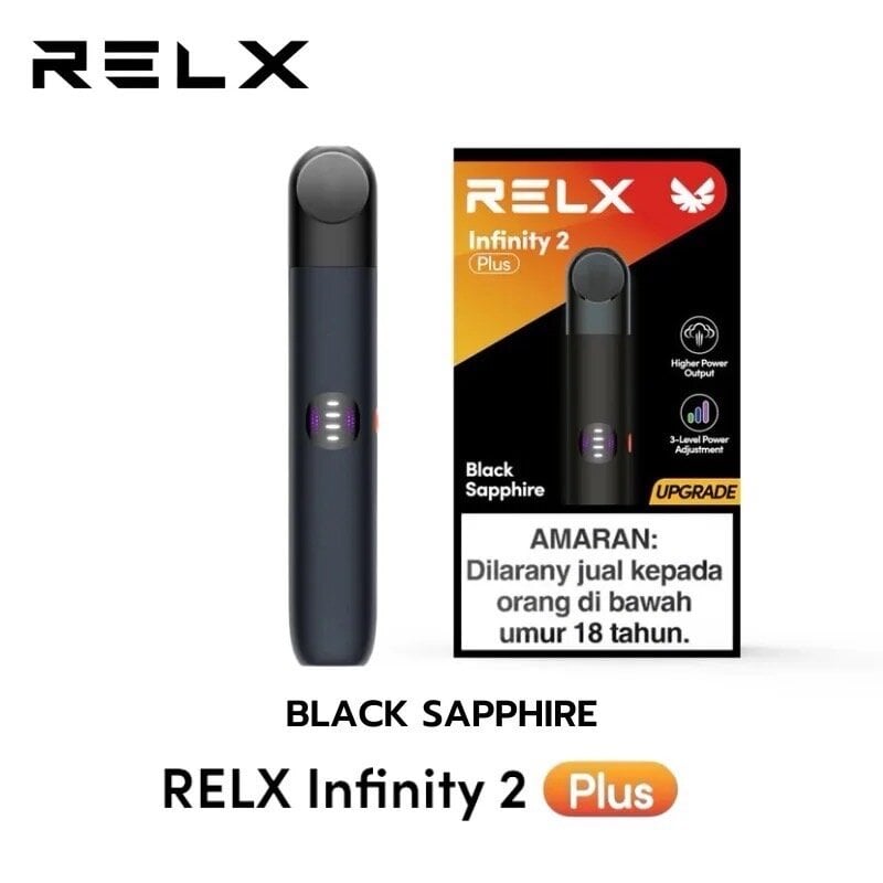 悦刻Relx 原装正品无限2(RELX Infinity2 plus) plus七代杆 黑色 海外版无字（四五六代烟弹通用）