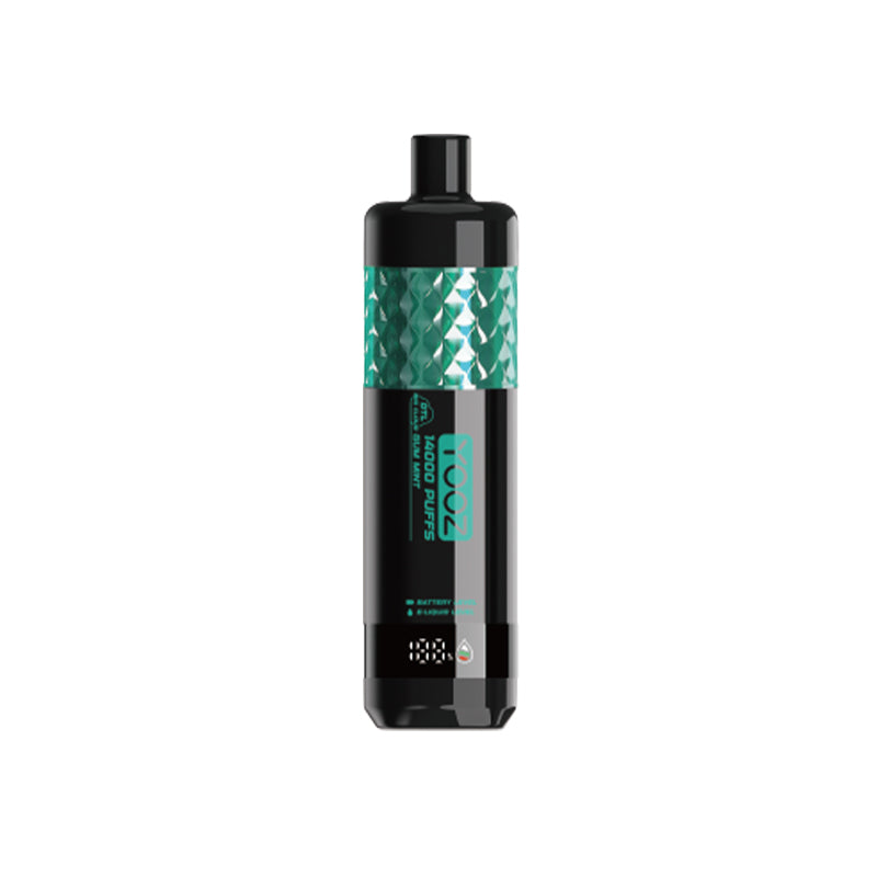 正品柚子水烟YOOZ SHISHA 14000口 DTL水晶炫彩钻石切割工艺大烟雾肺吸模式油量电量显示一次性电子烟-多口味可选