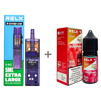 正品悦刻三代积木空弹烟油套餐(5ml容积RELX空弹+30ml正品RELX E-liquid) 套装(空弹+烟油) 西瓜_3%Nic