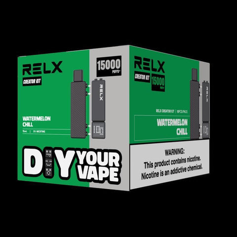 正品悦刻RELX Creator Starter Kit 15K悦刻乐高积木15000口(酷黑杆弹/黑杆白弹)可选磁吸式换弹电子烟套装-多口味可选