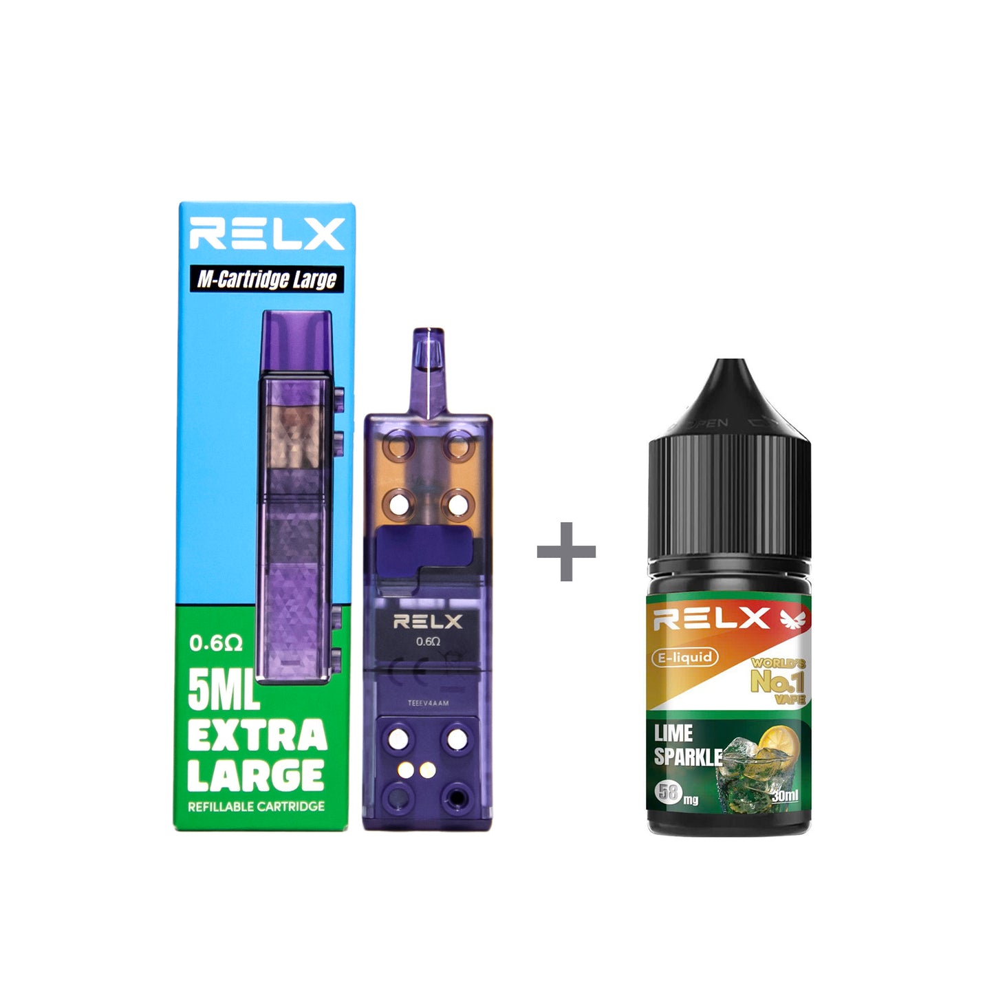 正品悦刻三代积木空弹烟油套餐(5ml容积RELX空弹+30ml正品RELX E-liquid) 套装(空弹+烟油) 雪碧_5%Nic