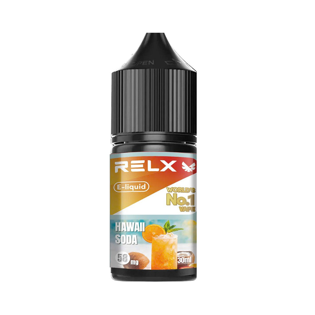正品悦刻三代积木空弹烟油套餐(5ml容积RELX空弹+30ml正品RELX E-liquid) 仅烟油 夏威夷苏打_5%Nic