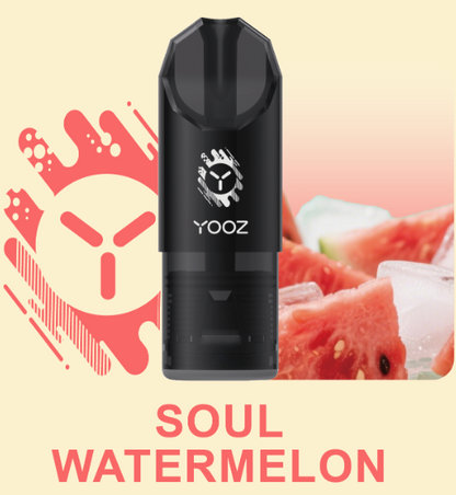 柚子YOOZ SOUL POD灵魂烟弹系列3.5ML大容量多口味可选柚子陶瓷芯通配烟弹-三颗起售 灵魂西瓜