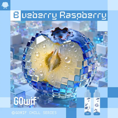 正品高维GOwif Chill极凉系列18000口双陶瓷芯涡轮大功率透明油仓电量油量显示长续航一次性电子烟-多口味可选 蓝莓