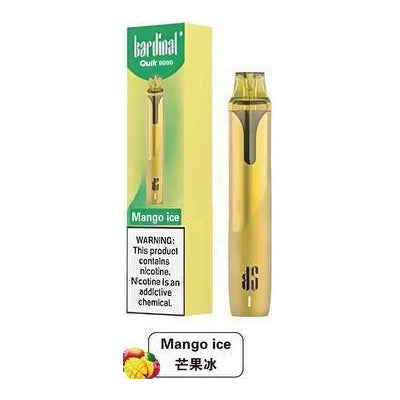 全新升级版 KS Quik 6000口小彩条冰爽一次性电子烟-多口味可选 芒果冰