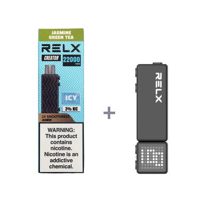 正品悦刻积木乐高套装/烟弹-多口味可选 RELX Creator Black(大容量22000口） 套装(目前发一代正品杆) 新式绿妍(绿茶)