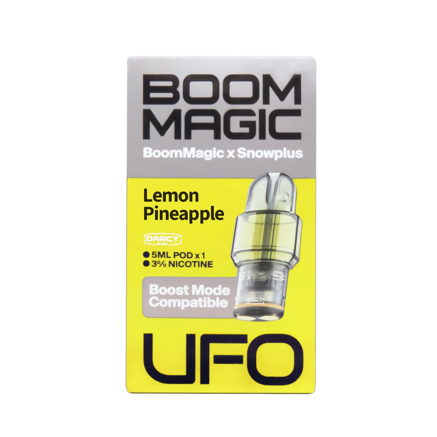 正品雪加Snowplus与Boom Magic联名款UFO超大容量5ML通配烟弹单颗装-适配悦刻4/5/6/7代烟杆-两颗起售