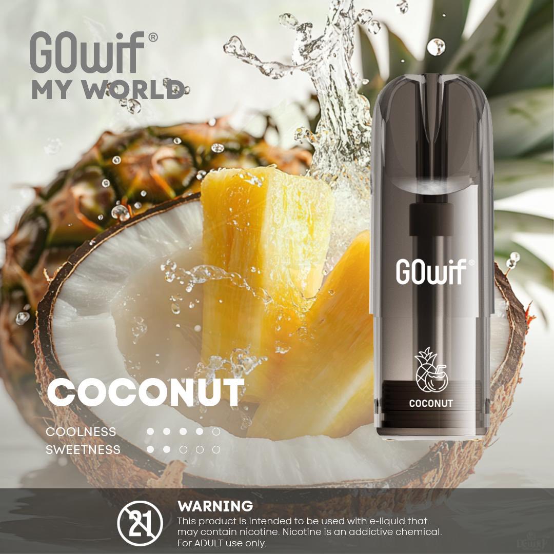 正品冰熊Zgar X GOwif扩容款烟弹超大容量3.5ml单颗装--多口味可选,三颗起售 凤萝椰子