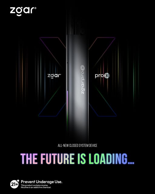 正品冰熊升级版ZGAR PRO X 双侧炫彩流光灯效可换弹烟杆-两色可选（支持4/5/6/7代及所有冰熊烟弹）