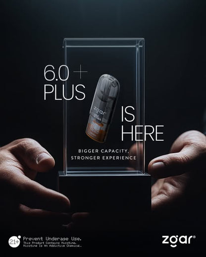 6盒正品冰熊Zgar 6.0 PLUS超大容量3.5ML 烟弹优惠套装(悦刻4/5/6/7代杆通用) 三种口味任选