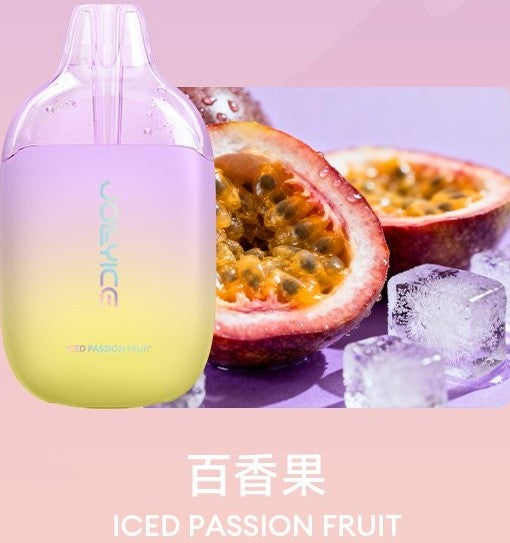 正品JOLLYICE 4000口超薄外观冰爽口味冰爆平替款4000口可视化油仓一次性电子烟-多口味可选 百香果