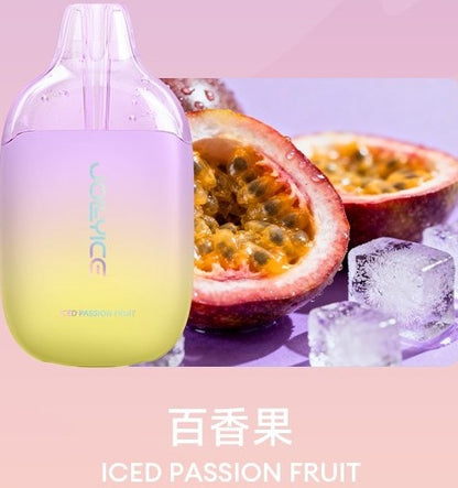 正品JOLLYICE 4000口超薄外观冰爽口味冰爆平替款4000口可视化油仓一次性电子烟-多口味可选 百香果