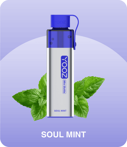 正品柚子迷你小酒瓶 YOOZ Mini Bottle大烟雾4000口食品级硅胶嘴套一次性电子烟-多口味可选 灵魂薄荷