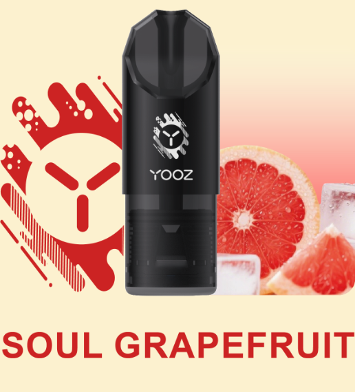 柚子YOOZ SOUL POD灵魂烟弹系列3.5ML大容量多口味可选柚子陶瓷芯通配烟弹-三颗起售 灵魂西柚