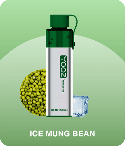 正品柚子迷你小酒瓶 YOOZ Mini Bottle大烟雾4000口食品级硅胶嘴套一次性电子烟-多口味可选 绿豆冰