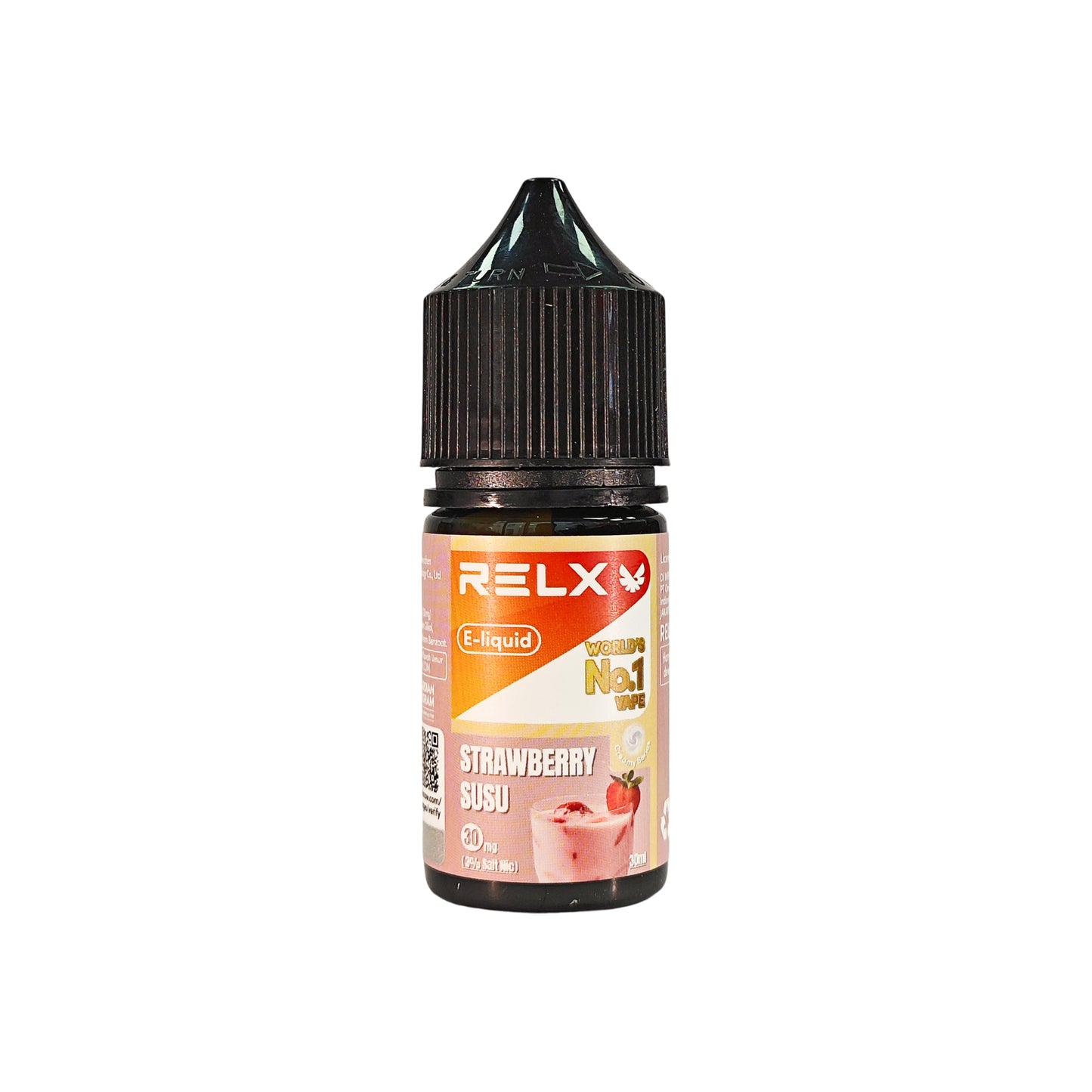 正品原装悦刻尼古丁盐烟油 RELX E-liquid-30ml-多口味58mg/30mg可选 草莓奶昔_3%Nic