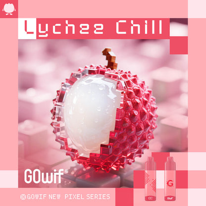 正品高维GOwif Chill极凉系列18000口双陶瓷芯涡轮大功率透明油仓电量油量显示长续航一次性电子烟-多口味可选 荔枝