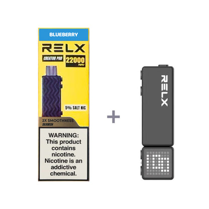 正品悦刻积木乐高套装/烟弹-多口味可选 RELX Creator Black(大容量22000口） 套装(目前发一代正品杆) 蓝莓