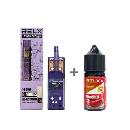 正品悦刻三代积木空弹烟油套餐(5ml容积RELX空弹+30ml正品RELX E-liquid) 套装(空弹+烟油) 西瓜_5%Nic