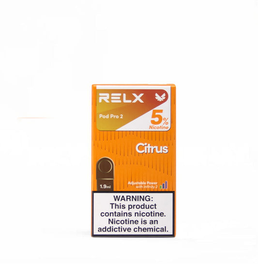 正品悦刻RELX外贸弹5%尼古丁橘子汽水(Citrus)口味-单颗装三颗起售