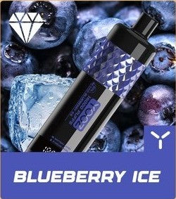 正品柚子水烟YOOZ SHISHA 14000口 DTL水晶炫彩钻石切割工艺大烟雾肺吸模式油量电量显示一次性电子烟-多口味可选 蓝莓薄荷