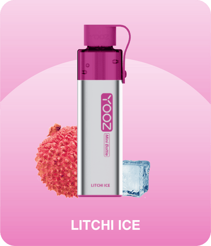 正品柚子迷你小酒瓶 YOOZ Mini Bottle大烟雾4000口食品级硅胶嘴套一次性电子烟-多口味可选 荔枝冰