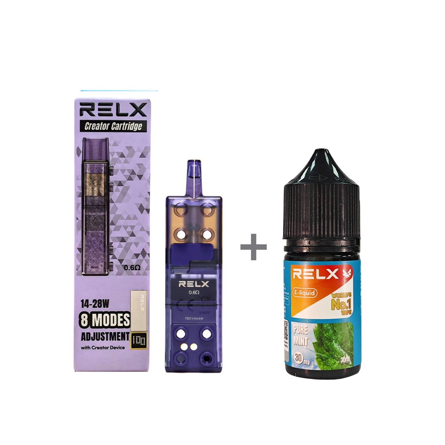 正品悦刻三代积木空弹烟油套餐(5ml容积RELX空弹+30ml正品RELX E-liquid) 套装(空弹+烟油) 薄荷_3%Nic