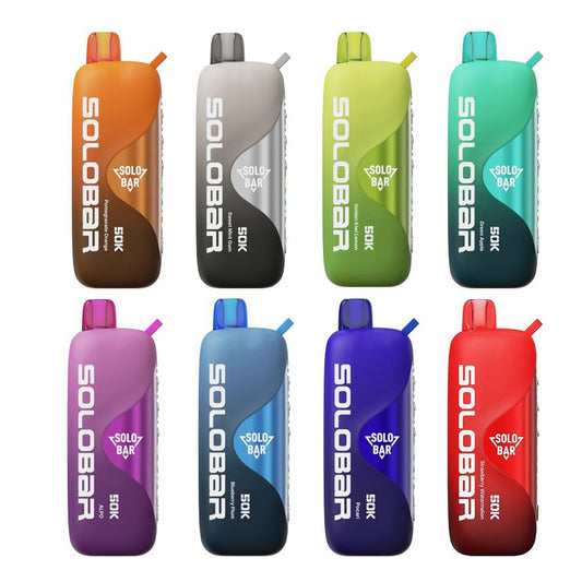 正品SOLOBAR 50K索罗超大容量5万口尼古丁/甜度/冰度可调节双输出模式一次性电子烟-多口味可选